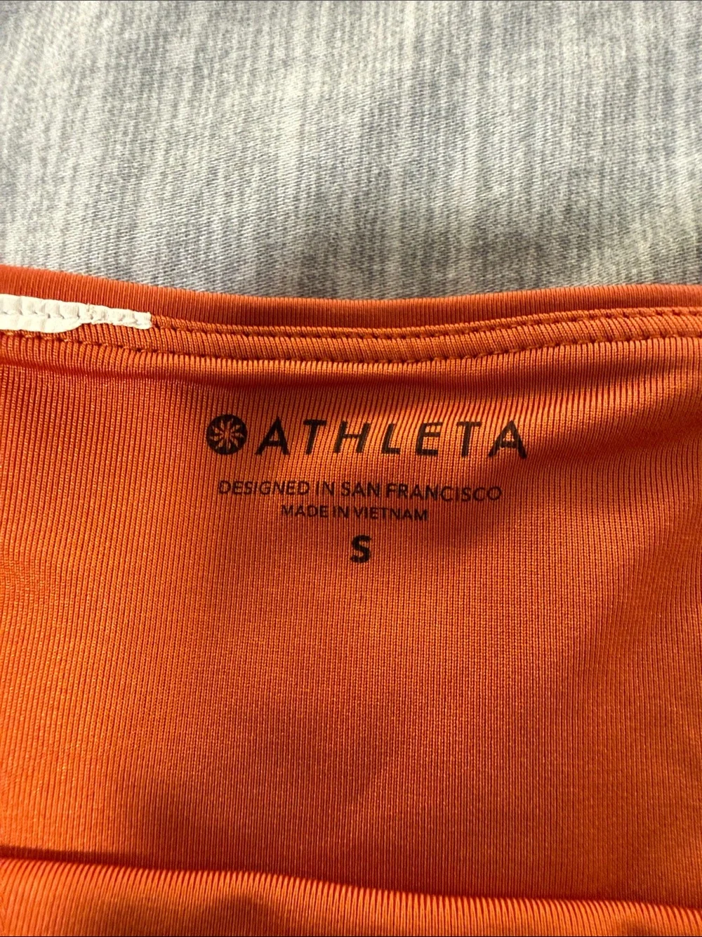 Athleta Orange Tankini Top and Bottom Set
